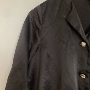 Eileen Fisher Dark Brown Petite Top